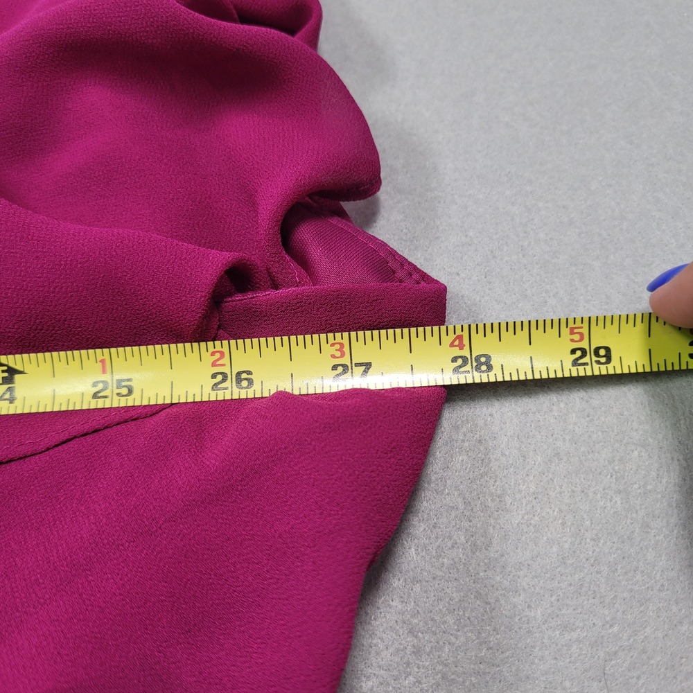 Torrid Women Plus Size 5 Magenta Chiffon Flutter Sleeve Midi Dress 11205818 - Picture 7 of 11